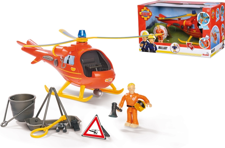 Brandman Sami Wallaby helikopter och figur i gruppen LEGETØJ, BØRN & BABY / Legetøj / Legetøj hos TP E-commerce Nordic AB (C47202)