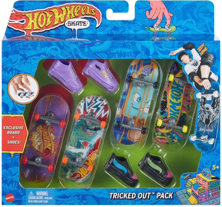 Hot Wheels Skate Gripbräda & Sko - fingerbräda, 4 st i gruppen LEGETØJ, BØRN & BABY / Legetøj / Legetøj hos TP E-commerce Nordic AB (C47260)