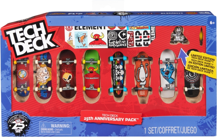 Tech Deck 25th Anniversary 8-pack - fingerspisplatta set i gruppen LEGETØJ, BØRN & BABY / Legetøj / Action spil hos TP E-commerce Nordic AB (C47278)