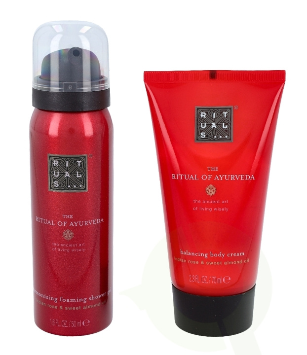 Rituals Ayurveda Set 120 ml Mini Travel Set-Foaming Shower Gel 50ml /Balancing Body Cream 70ml i gruppen SKØNHED & HELSE / Hudpleje / Kropspleje / Body lotion hos TP E-commerce Nordic AB (C47428)