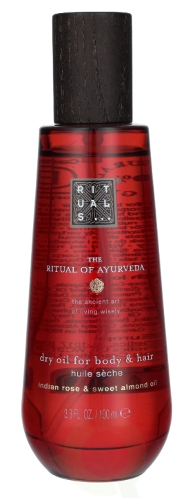 Rituals Ayurveda Natural Dry Oil For Body & Hair 100 ml Indian Rose & Sweet Almond Oil i gruppen SKØNHED & HELSE / Hår og styling / Hårpleje / Shampoo hos TP E-commerce Nordic AB (C47465)