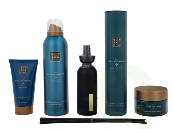 Rituals Hammam Set 465 ml Foaming Shower Gel 200ml/Fragrance Stick 70ml/Body Scrub 125gr/Body Cream 70ml - Medium i gruppen SKØNHED & HELSE / Gaveæske / Gaveæske til hende hos TP E-commerce Nordic AB (C47485)