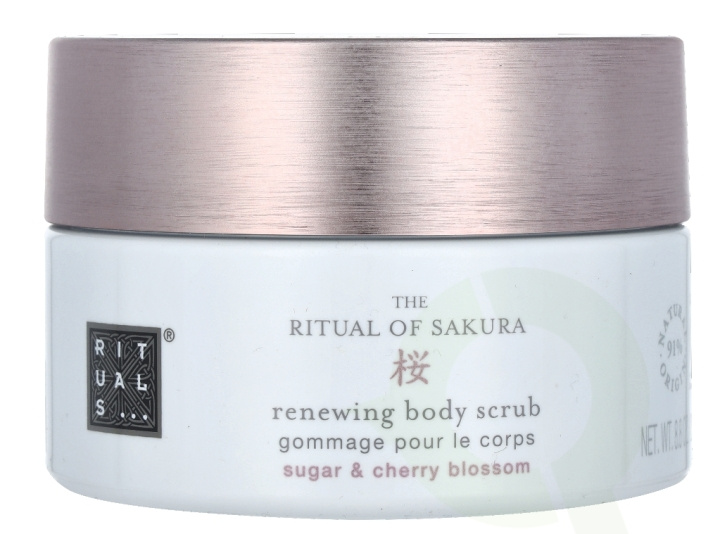 Rituals Sakura Renewing Body Scrub 250 gr Sugar & Cherry Blossom i gruppen SKØNHED & HELSE / Hudpleje / Kropspleje / Bad & brusecreme hos TP E-commerce Nordic AB (C47568)