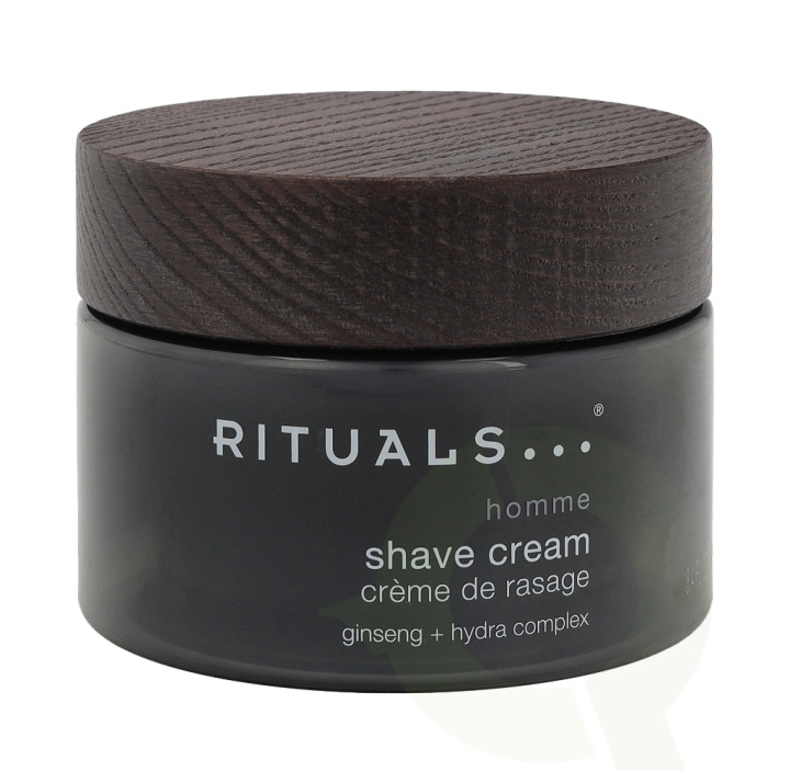 Rituals Homme Shave Cream 250 ml Ginseng + Hydra Complex i gruppen SKØNHED & HELSE / Hår og styling / Barbering og trimning / Barberskraber og tilbehør hos TP E-commerce Nordic AB (C47638)