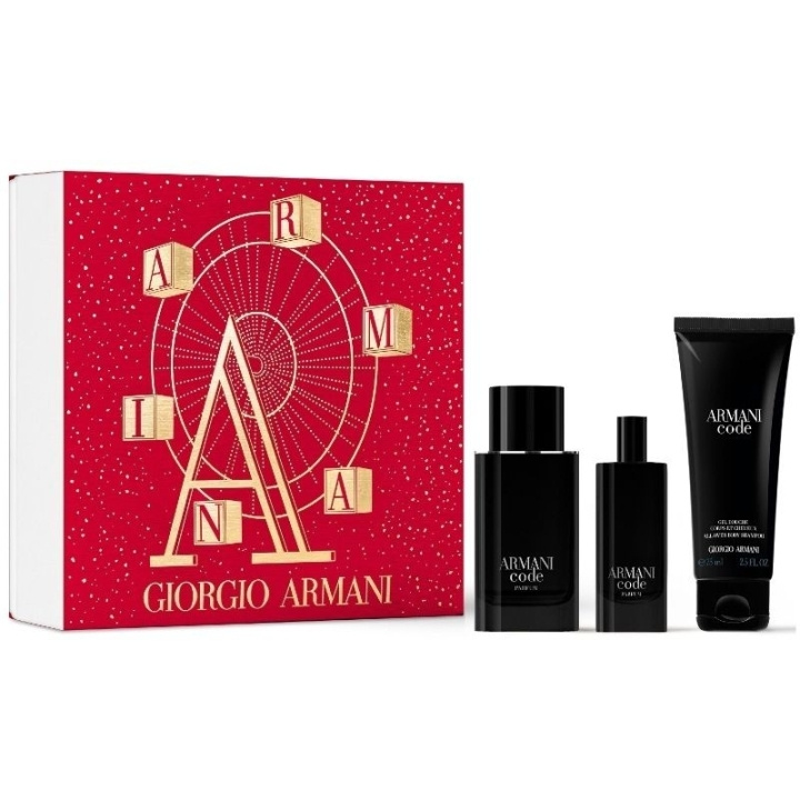 Armani Giftset Armani Code Le Parfum Edp 75ml + Edp 15ml + After Shave Balm 75ml i gruppen SKØNHED & HELSE / Gaveæske / Gaveæske til ham hos TP E-commerce Nordic AB (C47669)