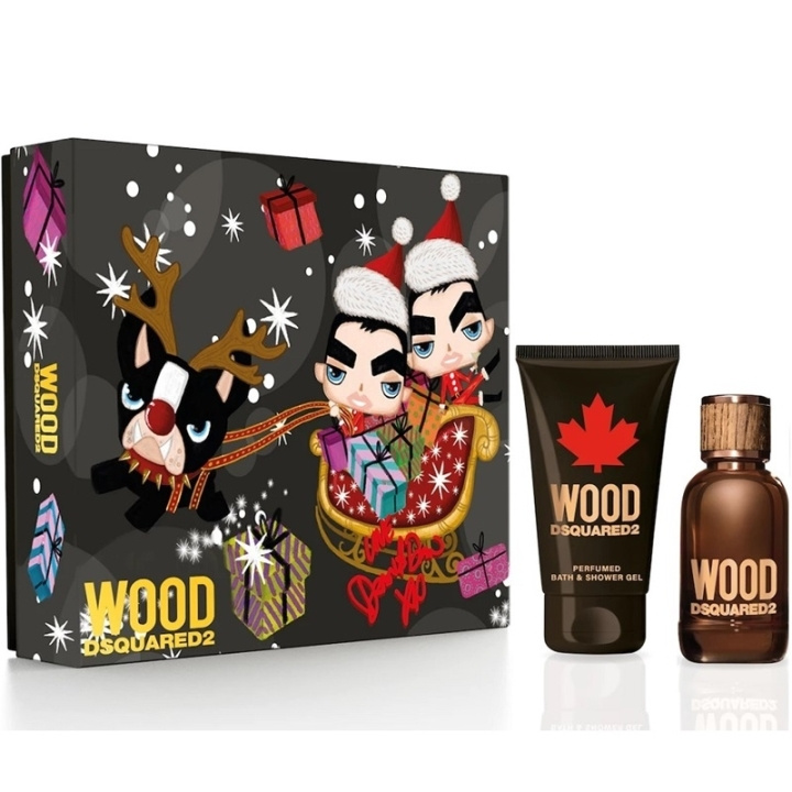 Dsquared3 Giftset Dsquared2 Wood Pour Homme Edt 30ml + Sg 50ml i gruppen SKØNHED & HELSE / Gaveæske / Gaveæske til ham hos TP E-commerce Nordic AB (C47680)