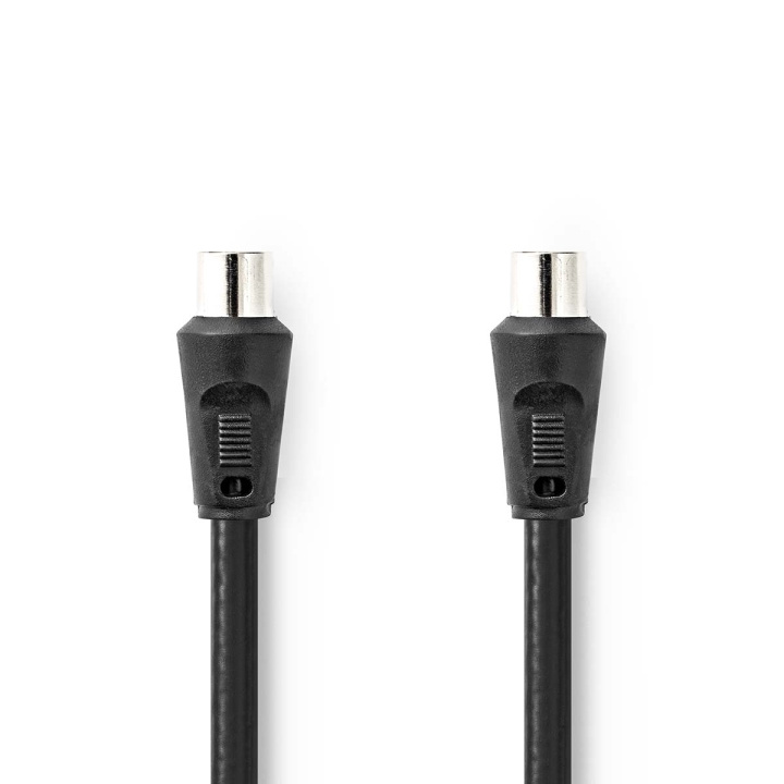 Nedis Coax Cable | IEC (Coax) Han | IEC (Coax) Han | Nikkelplateret | 90 dB | 75 Ohm | Dobbelt afskærmet | 1.50 m | Runde | PVC | Sort | Label i gruppen HJEMMEELEKTRONIK / Kabler og adaptere / Antennekabler og tilbehør / Antenne kabler hos TP E-commerce Nordic AB (C47722)