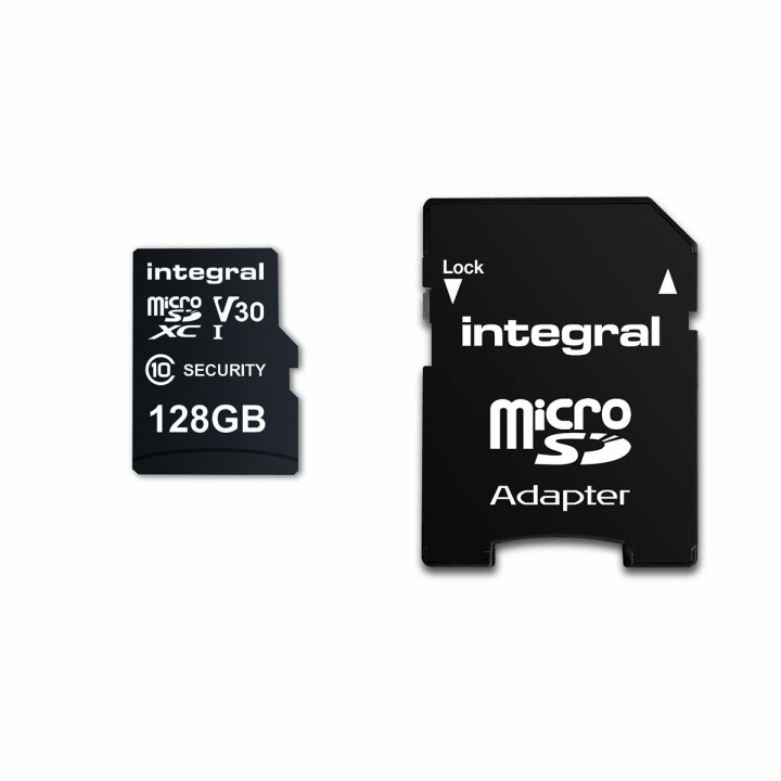 Integral 128 GB sikkerhedskamera microSD-kort til Dash Cams, Home Cams, CCTV, Body Cams & Drones i gruppen HJEMMEELEKTRONIK / Lagringsmedier / Hukommelseskort / MicroSD/HC/XC hos TP E-commerce Nordic AB (C47733)