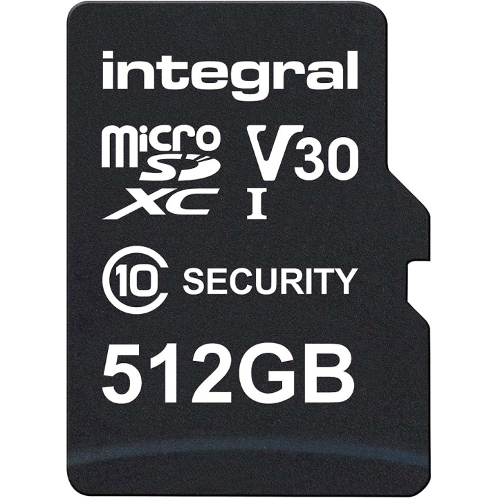 Integral 512 GB sikkerhedskamera microSD-kort til Dash Cams, Home Cams, CCTV, Body Cams & Drones i gruppen HJEMMEELEKTRONIK / Lagringsmedier / Hukommelseskort / SD/SDHC/SDXC hos TP E-commerce Nordic AB (C47735)