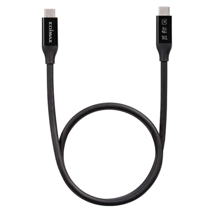 Edimax USB4/Thunderbolt3 Cable, 40G, o.5meter, Type C to Type C i gruppen SMARTPHONES & TABLETS / Opladere og kabler / Kabler / Kabler Type C hos TP E-commerce Nordic AB (C47776)