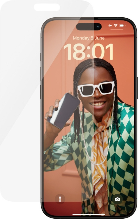 PanzerGlass-skärmskydd, iPhone 15 Pro Max i gruppen SMARTPHONES & TABLETS / Mobil Beskyttelse / Apple / iPhone 15 hos TP E-commerce Nordic AB (C47963)