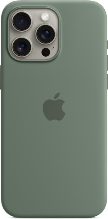 Apple iPhone 15 Pro Max silikonfodral med MagSafe, cypressgrönt i gruppen SMARTPHONES & TABLETS / Mobil Beskyttelse / Apple / iPhone 15 hos TP E-commerce Nordic AB (C47975)