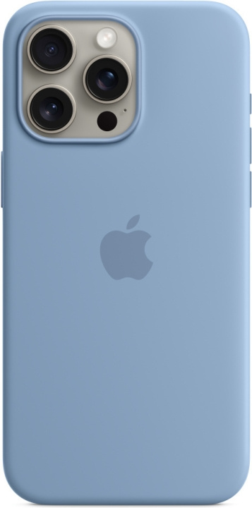 Apple iPhone 15 Pro Max silikonfodral med MagSafe, vinterblå i gruppen SMARTPHONES & TABLETS / Mobil Beskyttelse / Apple / iPhone 15 hos TP E-commerce Nordic AB (C47976)