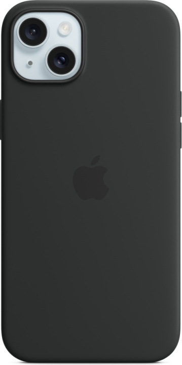 Apple iPhone 15 Plus silikonfodral med MagSafe, svart i gruppen SMARTPHONES & TABLETS / Mobil Beskyttelse / Apple / iPhone 15 hos TP E-commerce Nordic AB (C48008)