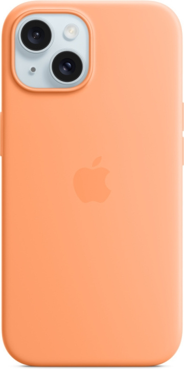 Apple iPhone 15 silikonfodral med MagSafe, sorbet orange i gruppen SMARTPHONES & TABLETS / Mobil Beskyttelse / Apple / iPhone 15 hos TP E-commerce Nordic AB (C48011)