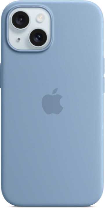 Apple iPhone 15 silikonfodral med MagSafe, vinterblå i gruppen SMARTPHONES & TABLETS / Mobil Beskyttelse / Apple / iPhone 15 hos TP E-commerce Nordic AB (C48013)