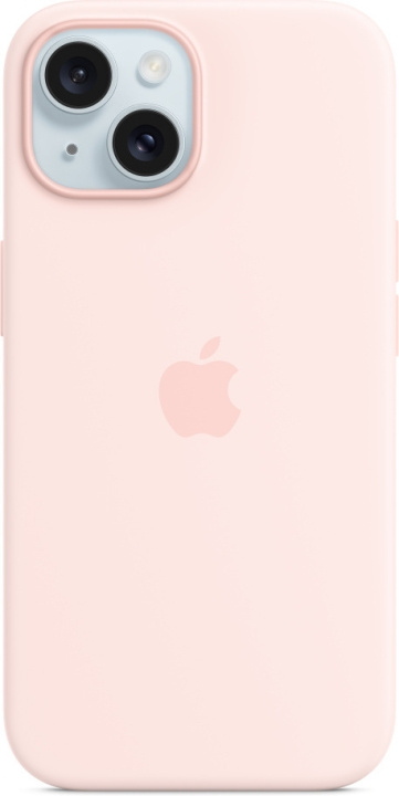 Apple iPhone 15 silikonfodral med MagSafe, rosa i gruppen SMARTPHONES & TABLETS / Mobil Beskyttelse / Apple / iPhone 15 hos TP E-commerce Nordic AB (C48015)