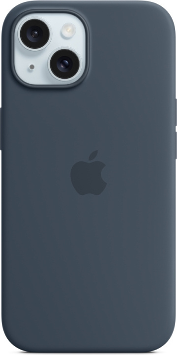 Apple iPhone 15 silikonfodral med MagSafe, Blå i gruppen SMARTPHONES & TABLETS / Mobil Beskyttelse / Apple / iPhone 15 hos TP E-commerce Nordic AB (C48016)