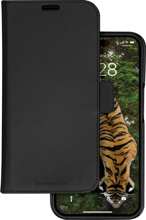 Dbramante1928 Lynge, plånbok och skyddsfodral, iPhone 15 Pro Max, svart i gruppen SMARTPHONES & TABLETS / Mobil Beskyttelse / Apple / iPhone 15 hos TP E-commerce Nordic AB (C48112)