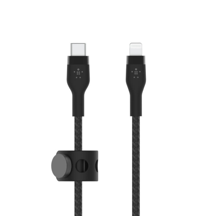 Belkin BOOST CHARGE USB-C to LTG Braided Silicon, 1m, Black i gruppen SMARTPHONES & TABLETS / Opladere og kabler / Kabler / Kabler Lightning hos TP E-commerce Nordic AB (C48185)
