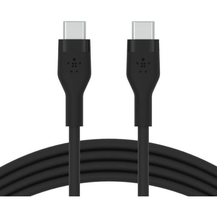 Belkin BOOST CHARGE USB-C to USB-C 2.0 Silicon, 3M, Black i gruppen COMPUTERTILBEHØR / Kabler og adaptere / USB / USB-C hos TP E-commerce Nordic AB (C48205)