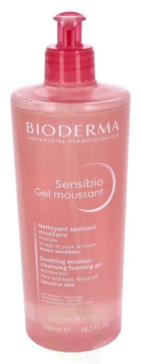 Biotherm Bioderma Sensibio Gel Moussant 500 ml Soothing Micellar Cleansing Foaming Gel Face And Eyes. Rinse off, Sensitive Skin i gruppen SKØNHED & HELSE / Hudpleje / Kropspleje / Body lotion hos TP E-commerce Nordic AB (C48314)