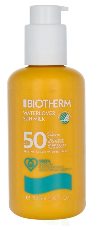 Biotherm Waterlover Sun Milk w/Pump SPF50 200 ml Face & Body i gruppen SKØNHED & HELSE / Hudpleje / Tanning / Solbeskyttelse hos TP E-commerce Nordic AB (C48407)