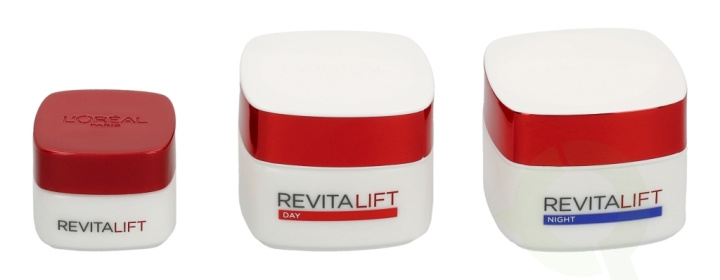 L\'Oreal Advanced Revitalift Program 115 ml Eye Cream 15ml/Day Cream 50ml/Night Cream 50ml i gruppen SKØNHED & HELSE / Gaveæske / Gaveæske til hende hos TP E-commerce Nordic AB (C48499)