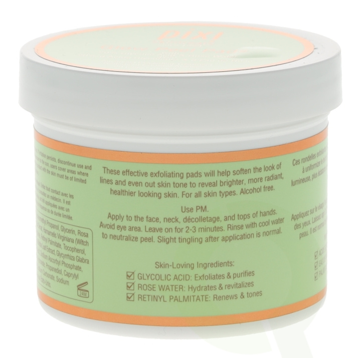 Pixi Glow Peel Pads 60 Piece 60 Pads - For All Skin Types, Alcohol Free i gruppen SKØNHED & HELSE / Hudpleje / Ansigt / Rengøring hos TP E-commerce Nordic AB (C48511)