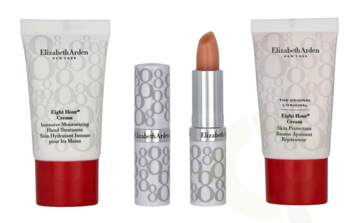 Elizabeth Arden E.Arden Eight Hour Set 33.7 ml Skin Protectant 15ml/Hand Treatment 15ml/Lip Protectant Stick 3,7gr i gruppen SKØNHED & HELSE / Gaveæske / Gaveæske til hende hos TP E-commerce Nordic AB (C48639)