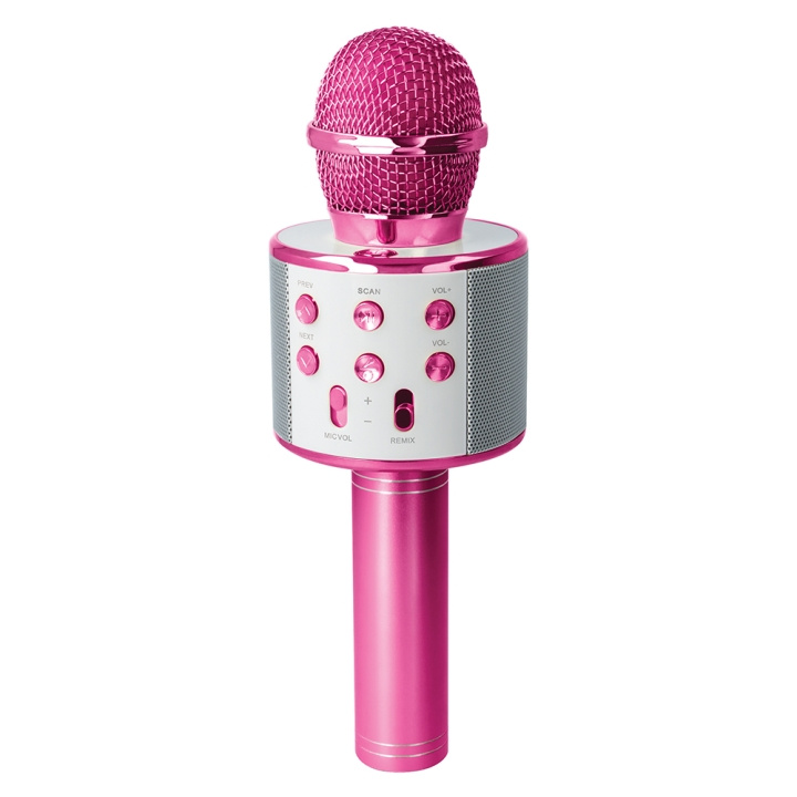 Forever Bluetooth microphone with speaker BMS-300 Lite pink i gruppen HJEMMEELEKTRONIK / Lyd & billede / Håndholdte mikrofoner hos TP E-commerce Nordic AB (C48655)