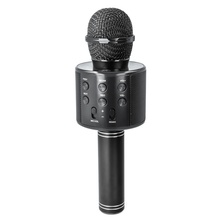 Forever Bluetooth microphone with speaker BMS-300 Lite black i gruppen HJEMMEELEKTRONIK / Lyd & billede / Håndholdte mikrofoner hos TP E-commerce Nordic AB (C48656)