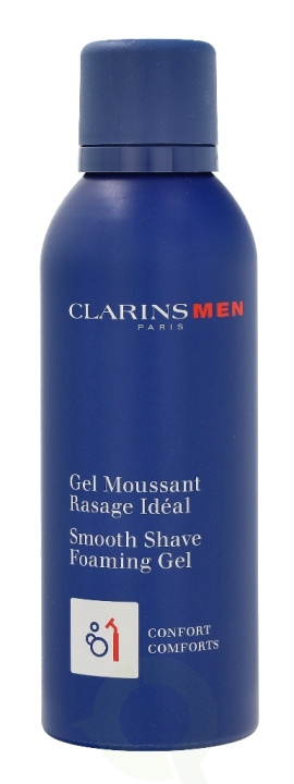 Clarins Men Smooth Shave Foaming Gel 150 ml i gruppen SKØNHED & HELSE / Hår og styling / Barbering og trimning / Barberskraber og tilbehør hos TP E-commerce Nordic AB (C48791)