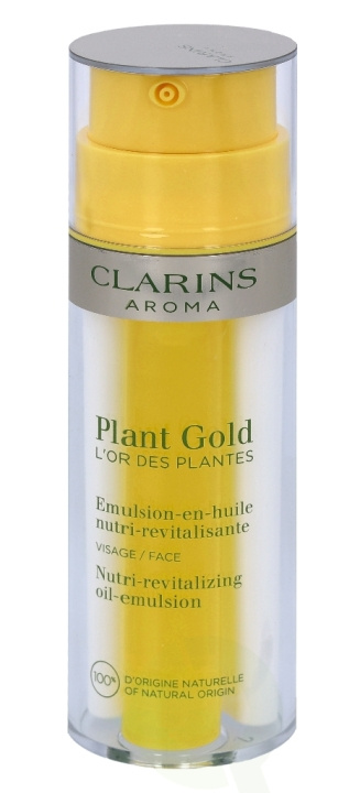 Clarins Plant Gold Nutri-Revitalizing Oil-Emulsion 35 ml All Skin Types i gruppen SKØNHED & HELSE / Hudpleje / Ansigt / Dagcreme hos TP E-commerce Nordic AB (C48877)