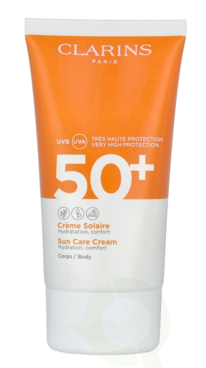 Clarins Sun Care Cream Body SPF50+ 150 ml Hydration Comfort - All Skin Types i gruppen SKØNHED & HELSE / Hudpleje / Tanning / Solbeskyttelse hos TP E-commerce Nordic AB (C48893)