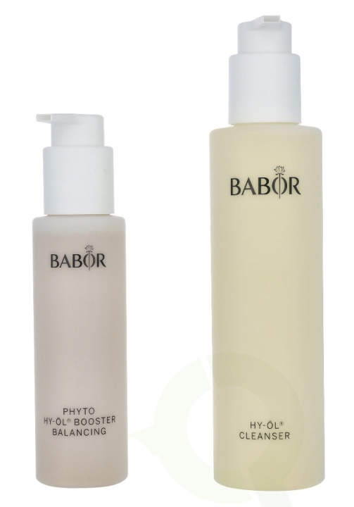 Babor Hy-Oil Cleansing Phyto Booster Balancing Set 300 ml Cleansing Oil 200ml/Booster Balancing 100ml - For Combination Skin i gruppen SKØNHED & HELSE / Gaveæske / Gaveæske til hende hos TP E-commerce Nordic AB (C49199)