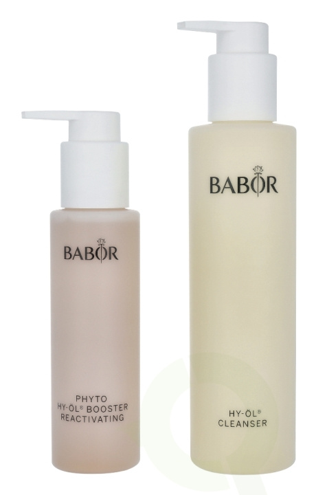 Babor Hy-Oil Cleansing Phyto Booster Reactivating Set 300 ml Cleansing Oil 200ml/Booster Reactivating 100ml - For Mature Skin i gruppen SKØNHED & HELSE / Gaveæske / Gaveæske til hende hos TP E-commerce Nordic AB (C49200)