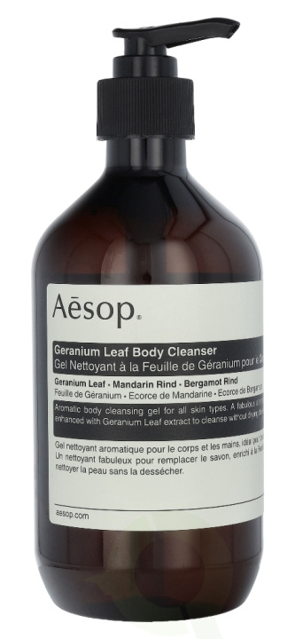AESOP Geranium Leaf Body Cleanser 500 ml i gruppen SKØNHED & HELSE / Hudpleje / Kropspleje / Bad & brusecreme hos TP E-commerce Nordic AB (C49333)