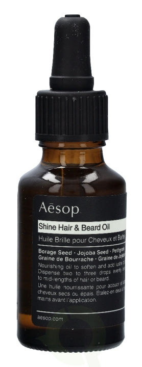 AESOP Shine Hair and Beard Oil 25 ml i gruppen SKØNHED & HELSE / Hår og styling / Skæg pleje / Skæg olie hos TP E-commerce Nordic AB (C49355)