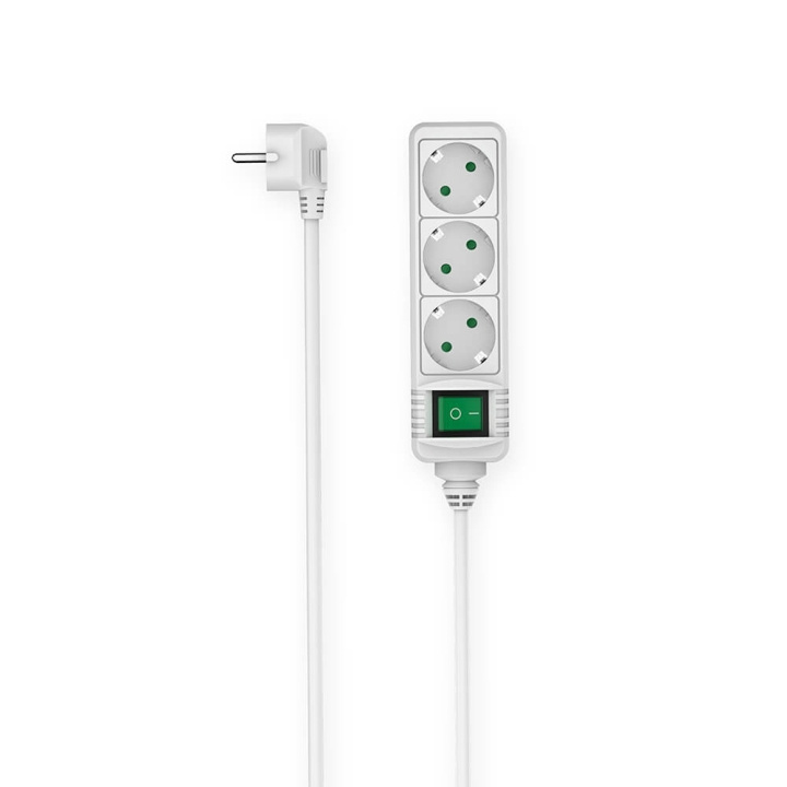 Hama Power Strip 3-way Switch White 1.4m i gruppen HJEM, HUS & HAVE / Elektricitet & Belysning / Stikdåse hos TP E-commerce Nordic AB (C49449)