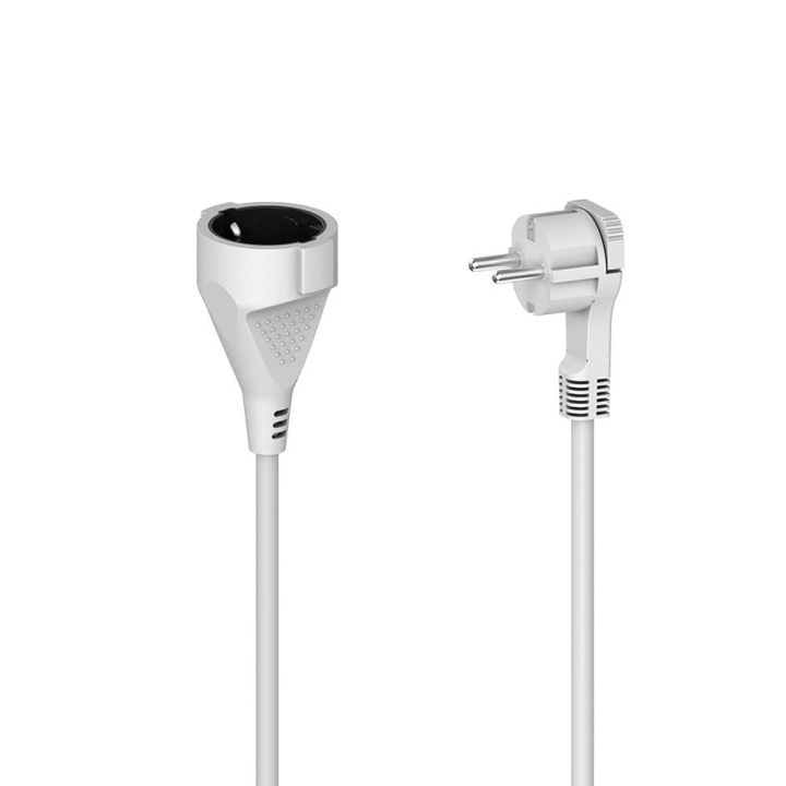 Hama Extension Cable Indoor White 3.0m i gruppen HJEM, HUS & HAVE / Elektricitet & Belysning / Forlængerledninger hos TP E-commerce Nordic AB (C49453)