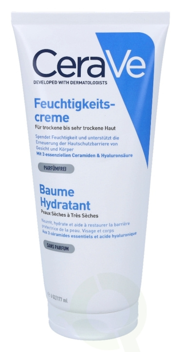Cerave Moisturising Cream 177 ml For Dry To Very Dry Skin i gruppen SKØNHED & HELSE / Hudpleje / Ansigt / Dagcreme hos TP E-commerce Nordic AB (C49613)