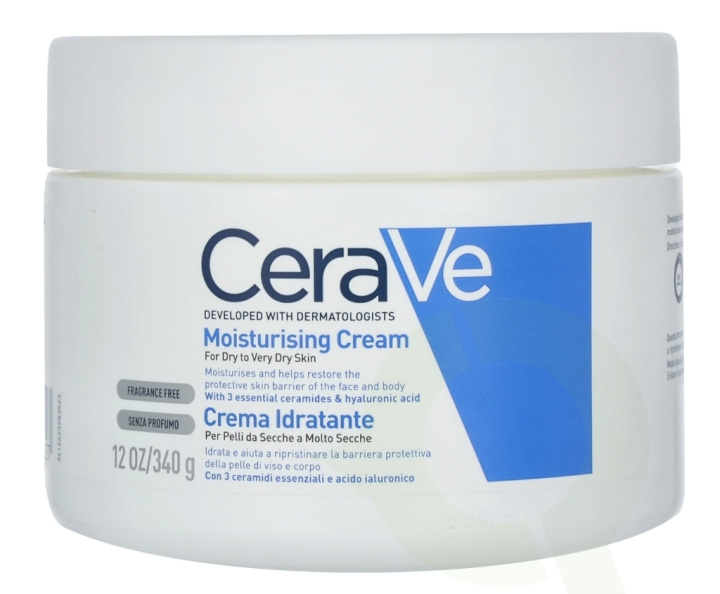Cerave Moisturising Cream 340 gr For Dry To Very Dry Skin i gruppen SKØNHED & HELSE / Hudpleje / Kropspleje / Body lotion hos TP E-commerce Nordic AB (C49615)
