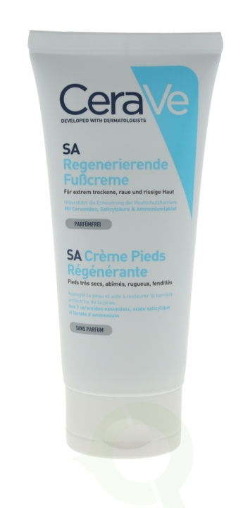 Cerave SA Renewing Foot Cream 88 ml For Very Dry, Rough, Bumpy Skin i gruppen SKØNHED & HELSE / Manicure / pedicure / Fodpleje hos TP E-commerce Nordic AB (C49617)