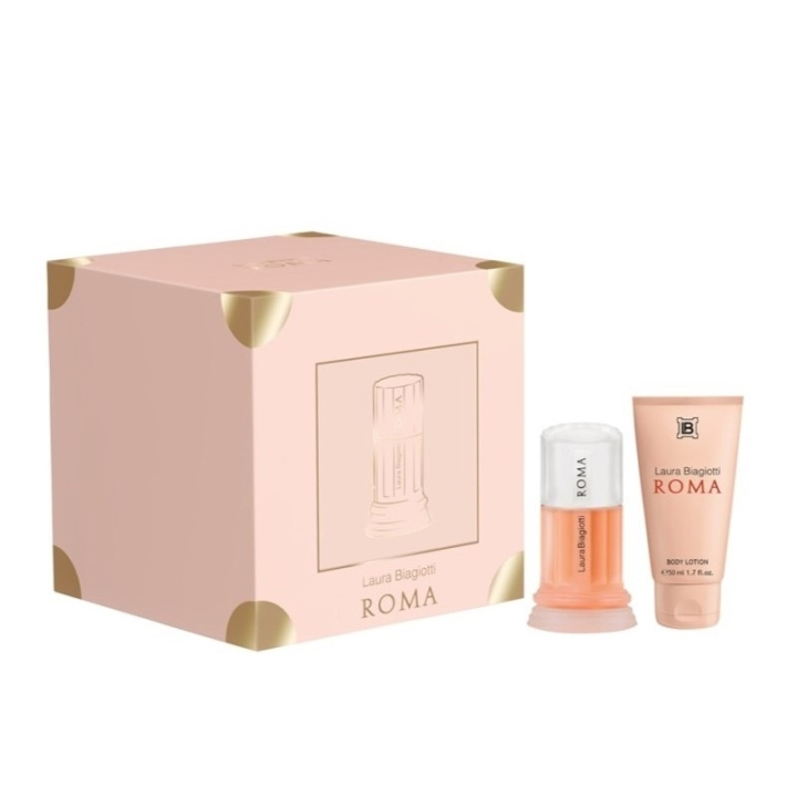 Laura Biagiotti Giftset Laura Biagiotti Roma Edt 25ml + Body Lotion 50ml i gruppen SKØNHED & HELSE / Gaveæske / Gaveæske til hende hos TP E-commerce Nordic AB (C49860)