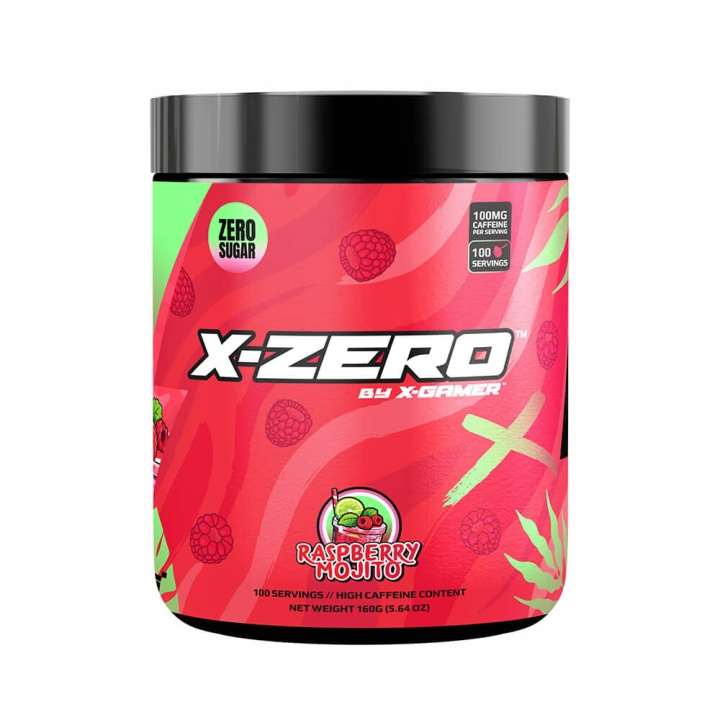 X-GAMER X-Zero 160 gram Raspberry Mojito i gruppen COMPUTERTILBEHØR / GAMING / Energidrikke for gamere hos TP E-commerce Nordic AB (C49929)
