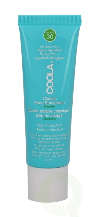 Coola Classic Face Sunscreen Moisturizer SPF30 50 ml i gruppen SKØNHED & HELSE / Hudpleje / Tanning / Solbeskyttelse hos TP E-commerce Nordic AB (C49979)