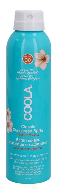 Coola Classic Body Sunscreen Spray SPF30 177 ml Tropical Coconut i gruppen SKØNHED & HELSE / Hudpleje / Tanning / Solbeskyttelse hos TP E-commerce Nordic AB (C49985)