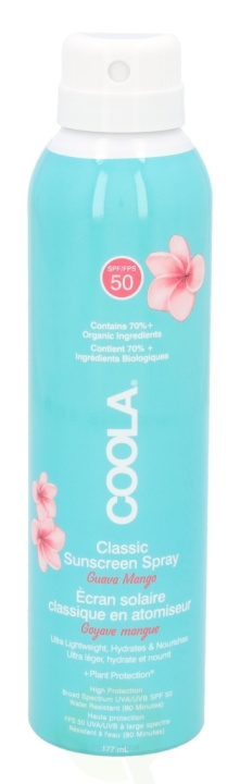Coola Classic Body Sunscreen Spray SPF50 177 ml Guava Mango i gruppen SKØNHED & HELSE / Hudpleje / Tanning / Solbeskyttelse hos TP E-commerce Nordic AB (C49986)