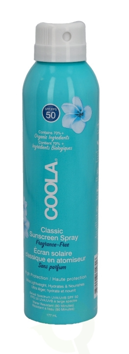 Coola Classic Body Sunscreen Spray SPF50 177 ml Unscented i gruppen SKØNHED & HELSE / Hudpleje / Tanning / Solbeskyttelse hos TP E-commerce Nordic AB (C49987)